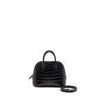 HERMES MINI BOLIDE ALLIGATOR MISSISSIPPIENSIS MAT BLACK SHW