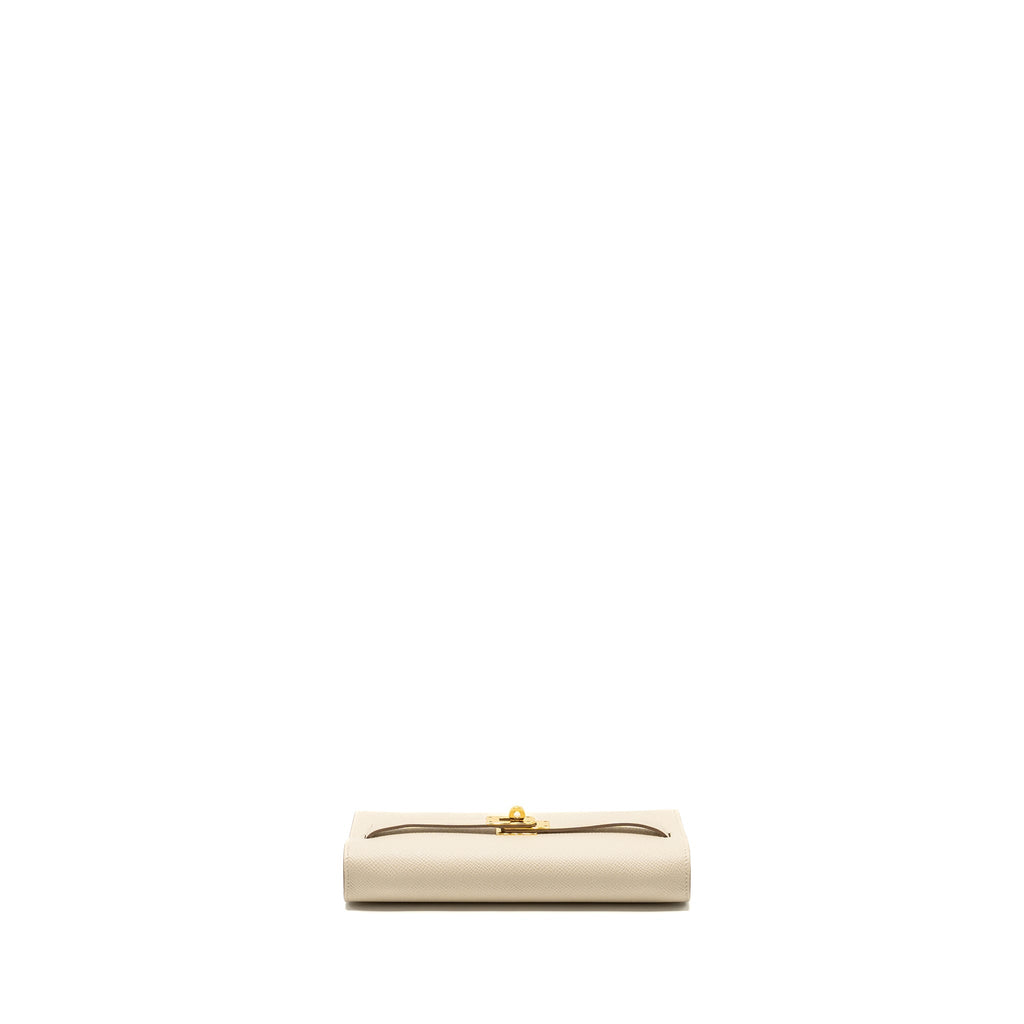 Hermes classic Kelly To Go epsom craie GHW