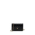 CHANEL CLASSIC WALLET ON CHAIN LAMBSKIN BLACK GHW