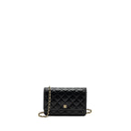 CHANEL CLASSIC WALLET ON CHAIN LAMBSKIN BLACK GHW