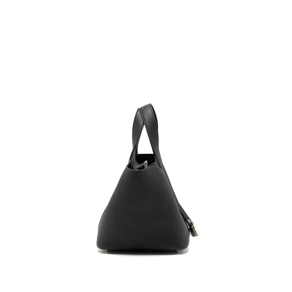 Hermes Picotin 18 Lock Bag Clemence Black SHW