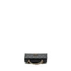 CHANEL 23P TOP HANDLE MINI FLAP BAG WITH CHAIN CAVIAR BLACK LGHW (MICROCHIP)