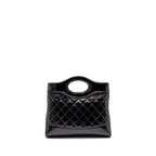 CHANEL 24S MINI 31 BAG SHINY LAMBSKIN BLACK LGHW (MICROCHIP)