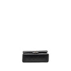 CHANEL SMALL CLASSIC DOUBLE FLAP BAG CAVIAR BLACK SHW (MICROCHIP)
