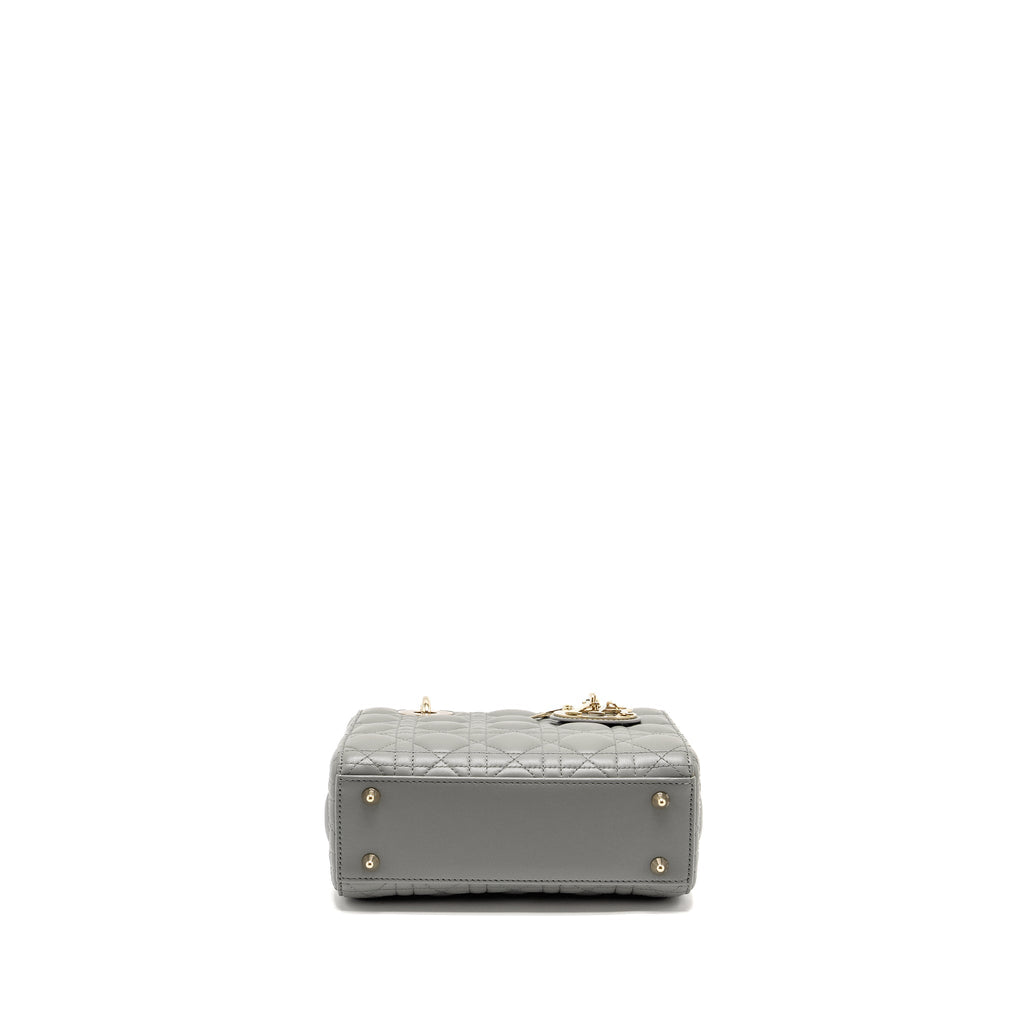 DIOR MY ABC SMALL LADY DIOR LAMBSKIN LIGHT GREY LGHW