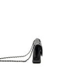 CHANEL MEDIUM CLASSIC DOUBLE FLAP BAG CAVIAR BLACK SHW (MICROCHIP)