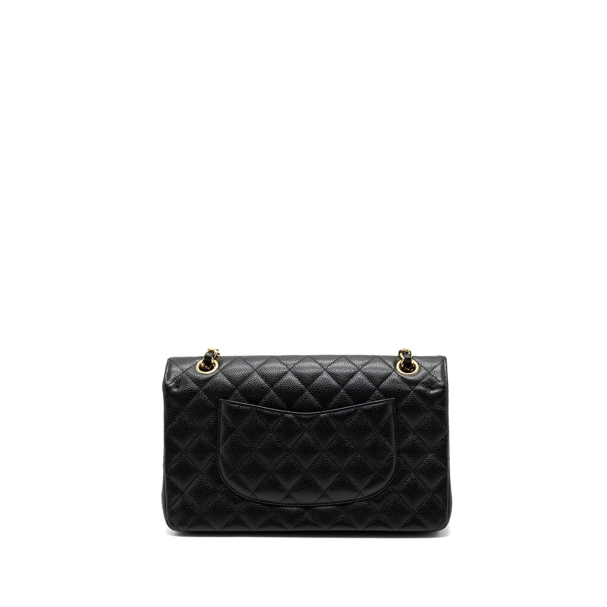 CHANEL MEDIUM CLASSIC DOUBLE FLAP BAG CAVIAR BLACK GHW