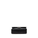 CHANEL SMALL CLASSIC DOUBLE FLAP BAG CAVIAR BLACK SHW (MICROCHIP)