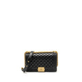 CHANEL MEDIUM BOY BAG CALFSKIN BLACK GHW