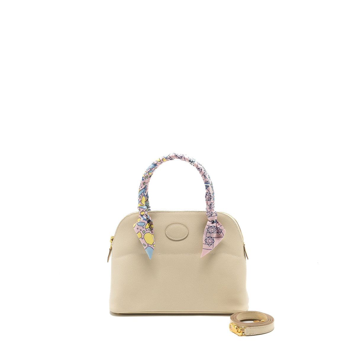 Hermes Bolide 27 Epsom Craie GHW