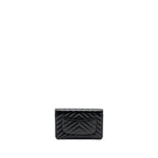 CHANEL CHEVRON 2.55 REISSUE WALLET ON CHAIN AGED CALFSKIN BLACK GHW (MICROCHIP)