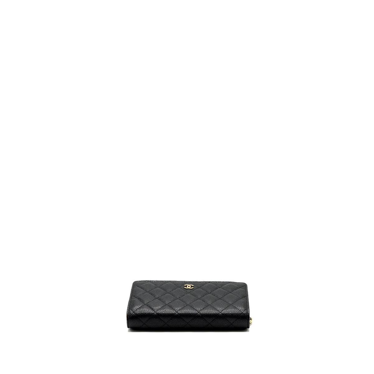 CHANEL CLASSIC WALLET ON CHAIN CAVIAR BLACK GHW