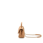 CHANEL 21P SMALL COCO HANDLE CAVIAR CARAMEL LGHW