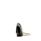CHANEL SMALL 2.55 225 REISSUE FLAP BAG AGED CALFSKIN BLACK GHW