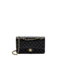 CHANEL MEDIUM CLASSIC DOUBLE FLAP BAG CAVIAR BLACK GHW