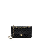 CHANEL MEDIUM CLASSIC DOUBLE FLAP BAG CAVIAR BLACK GHW