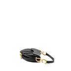 DIOR MEDIUM SADDLE BAG CALFSKIN BLACK GHW