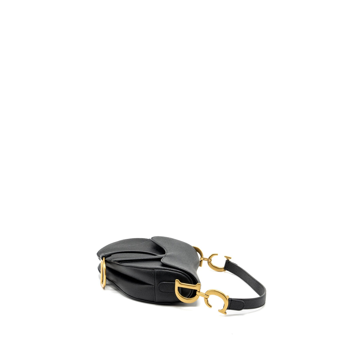 DIOR MEDIUM SADDLE BAG CALFSKIN BLACK GHW
