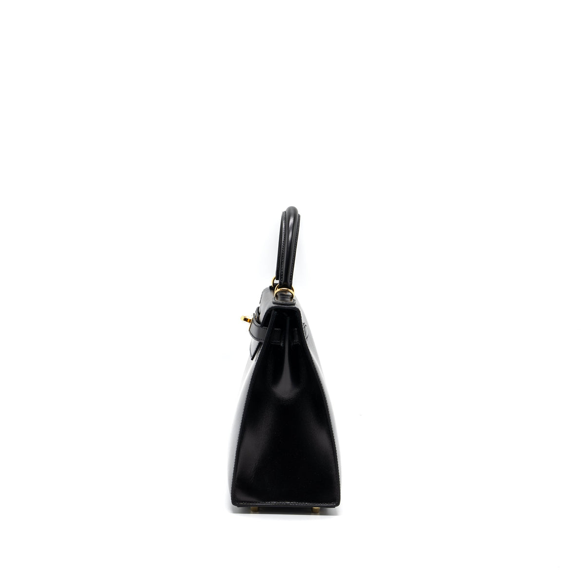 HERMES KELLY 28 BOX LEATHER BLACK GHW