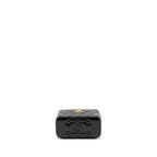 CHANEL 23C LONG VANITY WITH CHAIN SHINY LAMBSKIN BLACK GHW (MICROCHIP)
