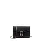 GUCCI DIONYSUS WALLET ON CHAIN CALFSKIN BLACK SHW