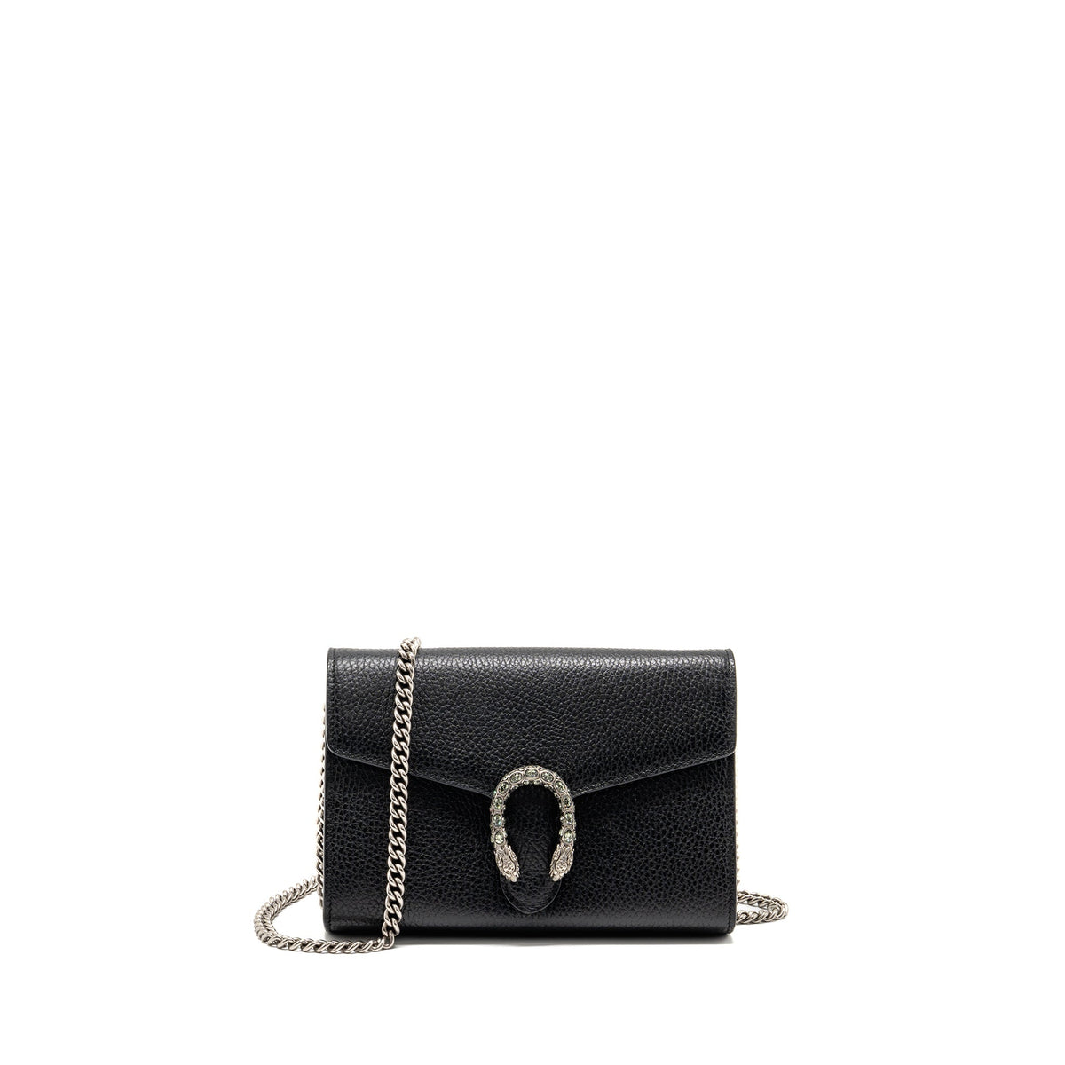 GUCCI DIONYSUS WALLET ON CHAIN CALFSKIN BLACK SHW