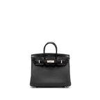 Hermes Birkin 25 Touch Togo/Alligator Mississippiensis Mat Black SHW