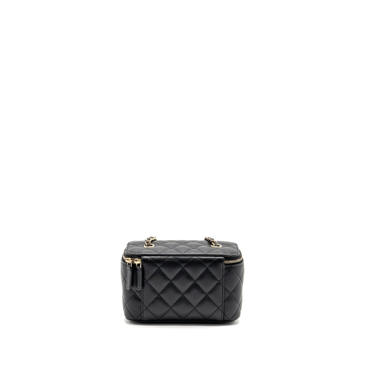 CHANEL LONG VANITY CASE CAVIAR BLACK LGHW