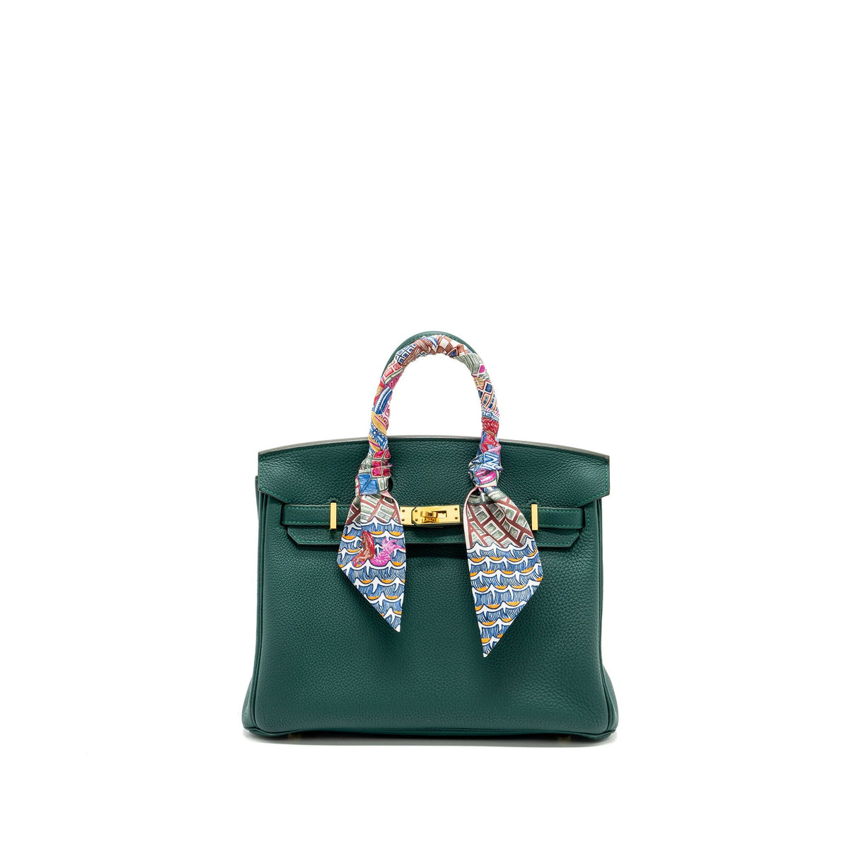 Hermes birkin 25 togo Z6 Malachite GHW