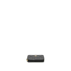 CHANEL ZIP CARD HOLDER CAVIAR BLACK GWH (MICROCHIP)