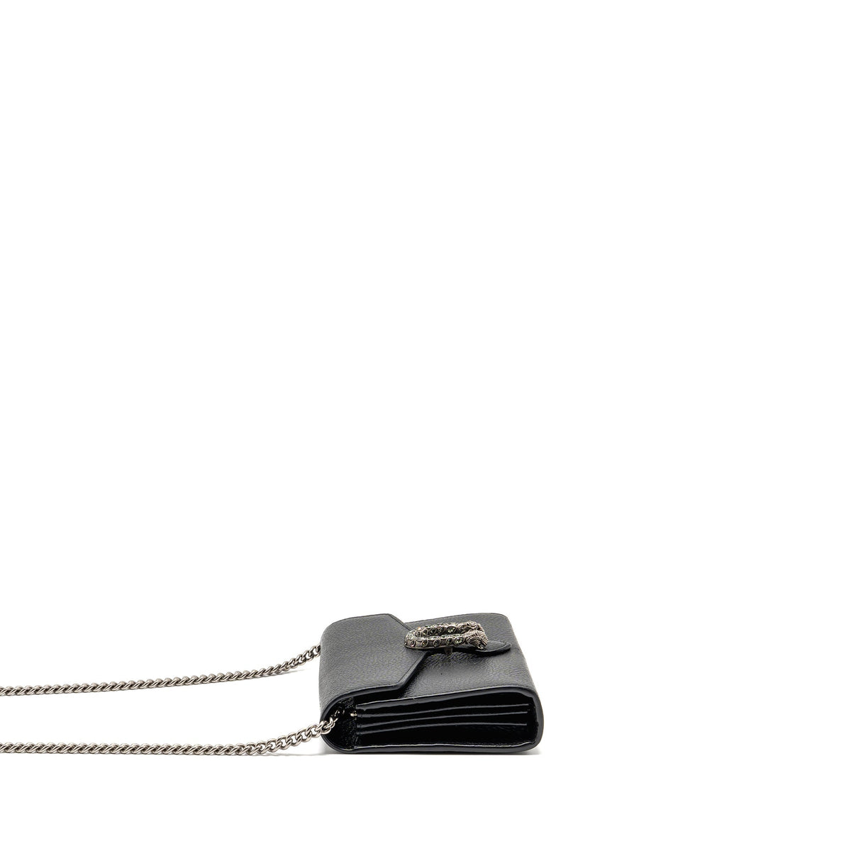 GUCCI DIONYSUS WALLET ON CHAIN CALFSKIN BLACK SHW