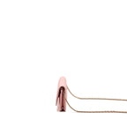 CHANEL CLASSIC WALLET ON CHAIN CAVIAR PINK LGHW (MICROCHIP)