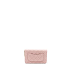 CHANEL CLASSIC WALLET ON CHAIN CAVIAR LIGHT PINK LGHW(MICROCHIP)