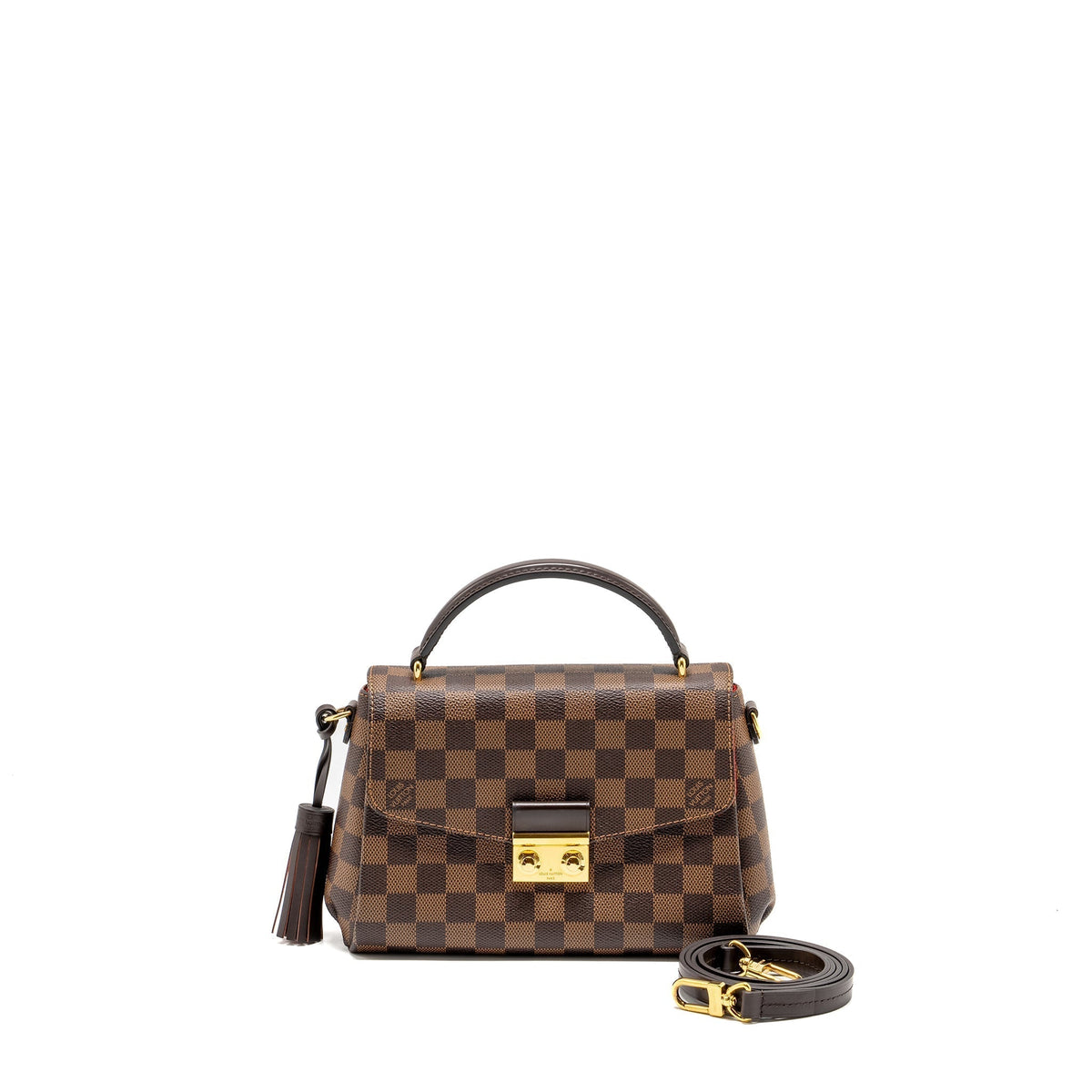 LOUIS VUITTON CROISETTE DAMIER EBENE GHW