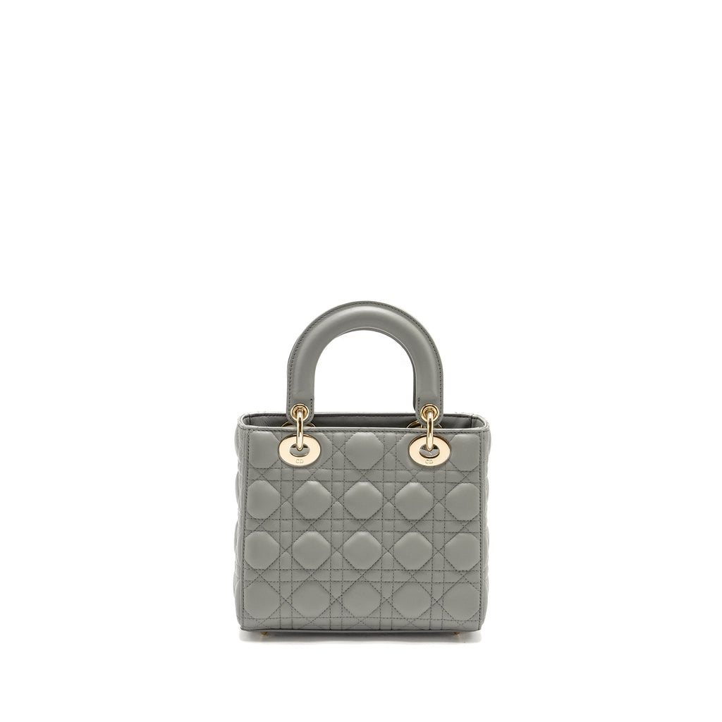 DIOR MY ABC SMALL LADY DIOR LAMBSKIN LIGHT GREY LGHW