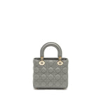 DIOR MY ABC SMALL LADY DIOR LAMBSKIN LIGHT GREY LGHW