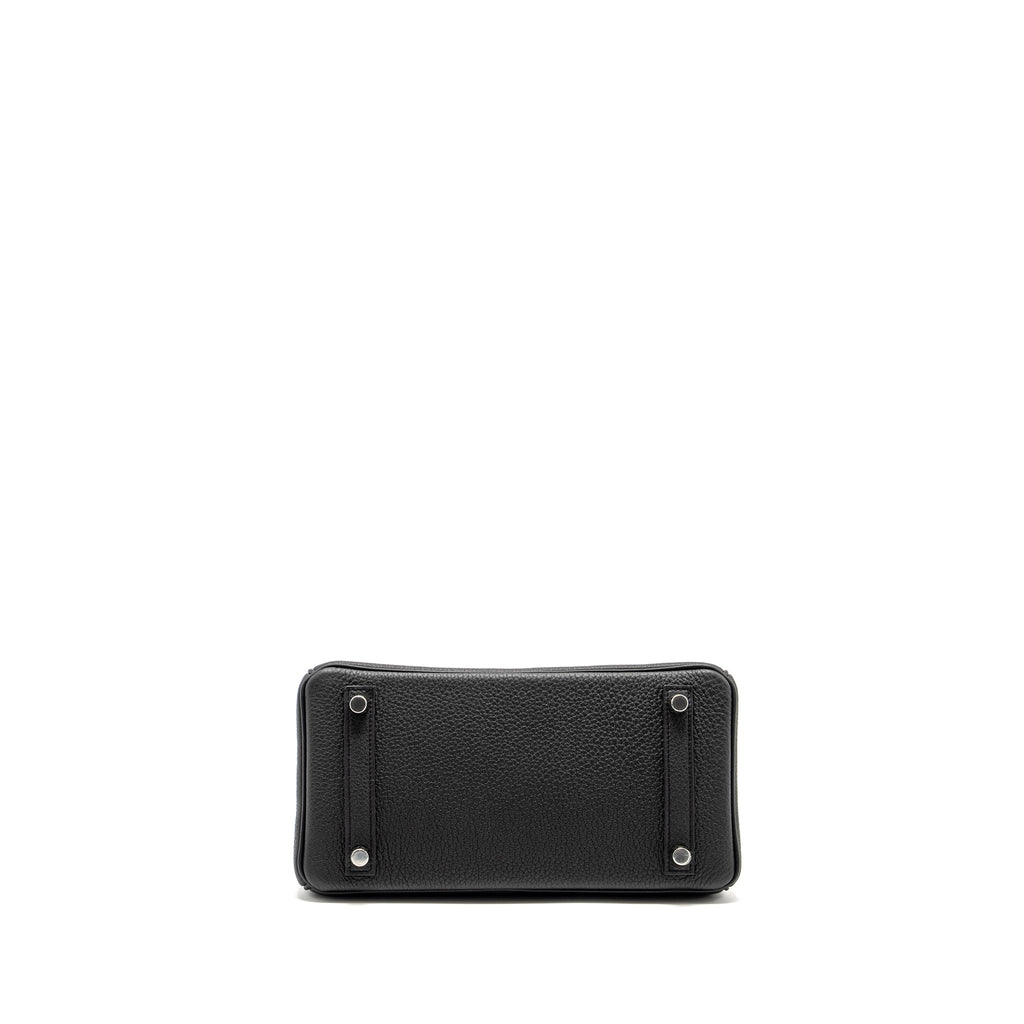 Hermes Birkin 25 Touch Togo/Alligator Mississippiensis Mat Black SHW