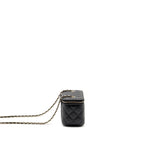 CHANEL LONG VANITY CASE CAVIAR BLACK LGHW
