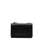 CHANEL CLASSIC JUMBO DOUBLE FLAP BAG CAVIAR BLACK GHW