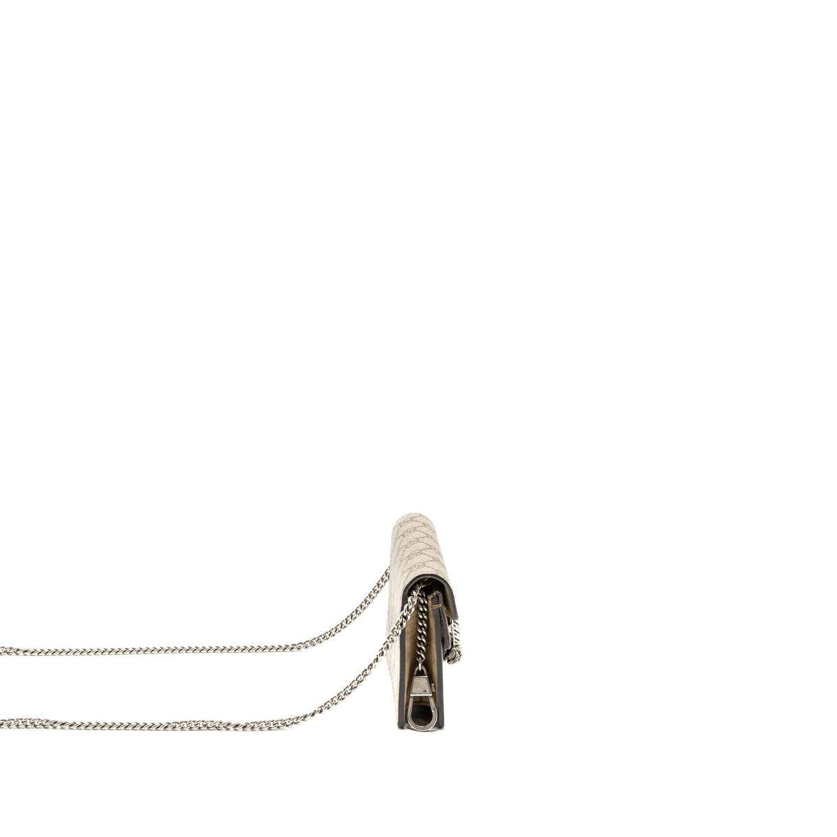 GUCCI DIONYSUS SUPER MINI BAG GG SUPREME/SUEDE BEIGE SHW
