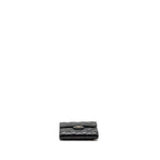 CHANEL CLASSIC SMALL FLAP WALLET LAMBSKIN BLACK LGHW