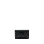 CHANEL CLASSIC WALLET ON CHAIN CAVIAR BLACK GHW