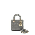 DIOR MY ABC SMALL LADY DIOR LAMBSKIN LIGHT GREY LGHW