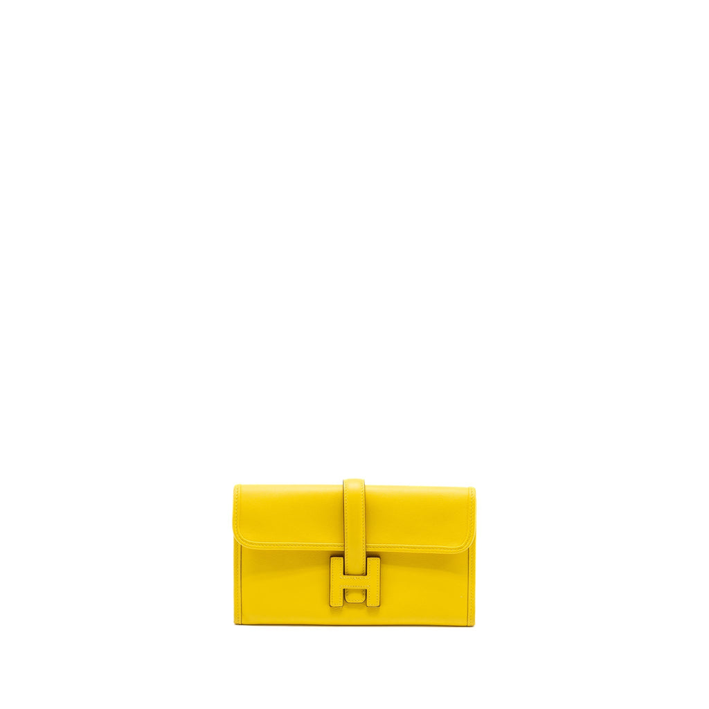Hermes Jige Wallets swift Jaune De Naples / rose sakura SHW