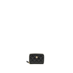 CHANEL ZIP CARD HOLDER CAVIAR BLACK GHW (MICROCHIP)