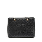 CHANEL GRAND SHOPPING TOTE/GST CAVIAR BLACK SHW