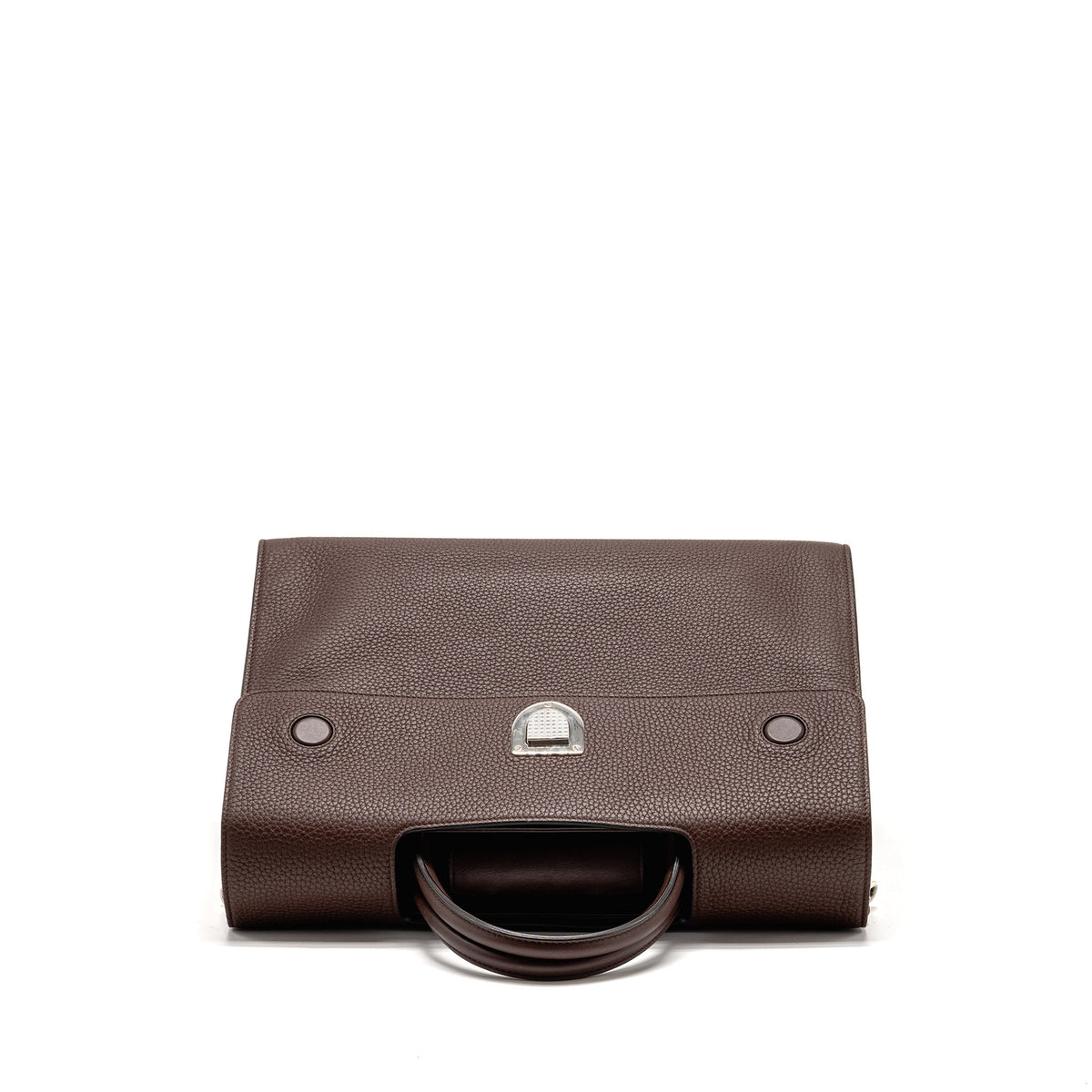 Dior Diorever Bag Pebbled Leather Dark Brown SHW