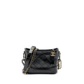 CHANEL SMALL GABRIELLE HOBO BAG CALFSKIN BLACK MULTICOLOUR HARDWARE