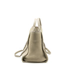 CHANEL DEAUVILLE TOTE BAG CANVAS BEIGE SHW (MICROCHIP)