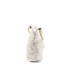 CHANEL MEDIUM 22 BAG CALFSKIN WHITE GHW (MICROCHIP)